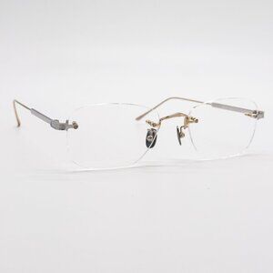 NEW CARTIER CT0228O 001 GOLD MEN EYEGLASSES CARTIER